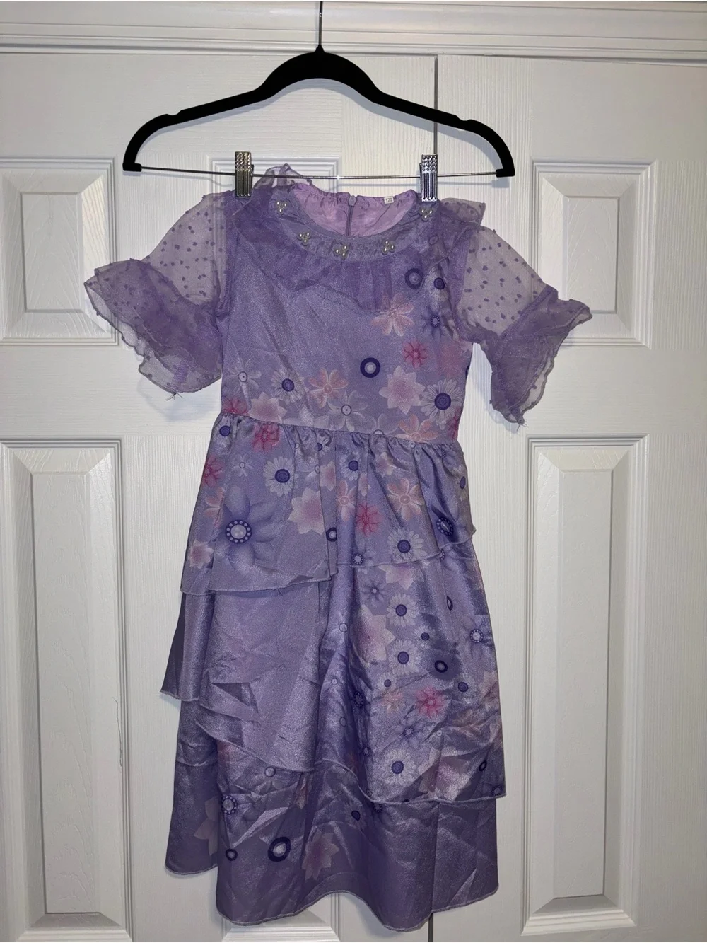 Lavender Floral Layered Party Dress Isabella Encanto inspired girl size 6